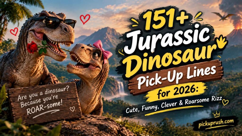 Jurassic Dinosaur Pick-Up Lines