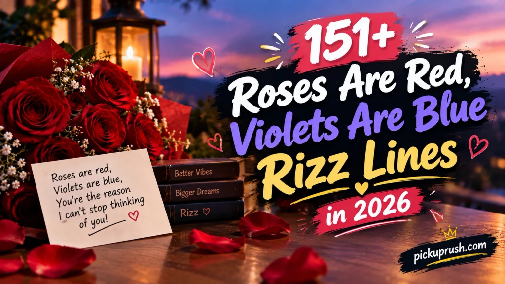 Roses Are Red, Violets Are Blue Rizz Lines