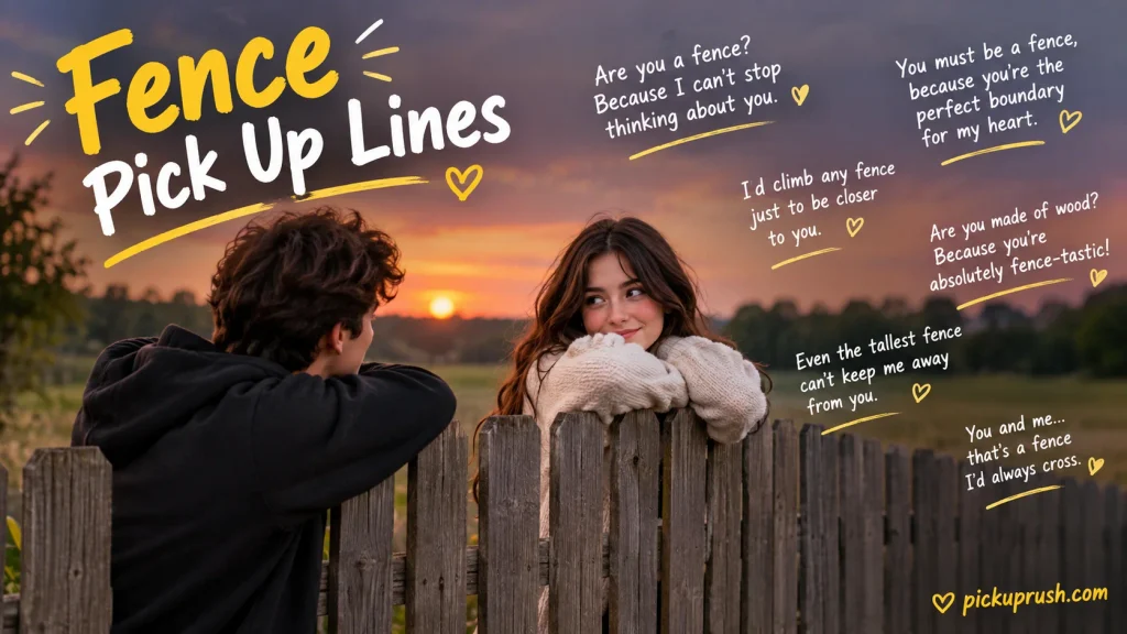 Fence Pick Up Lines