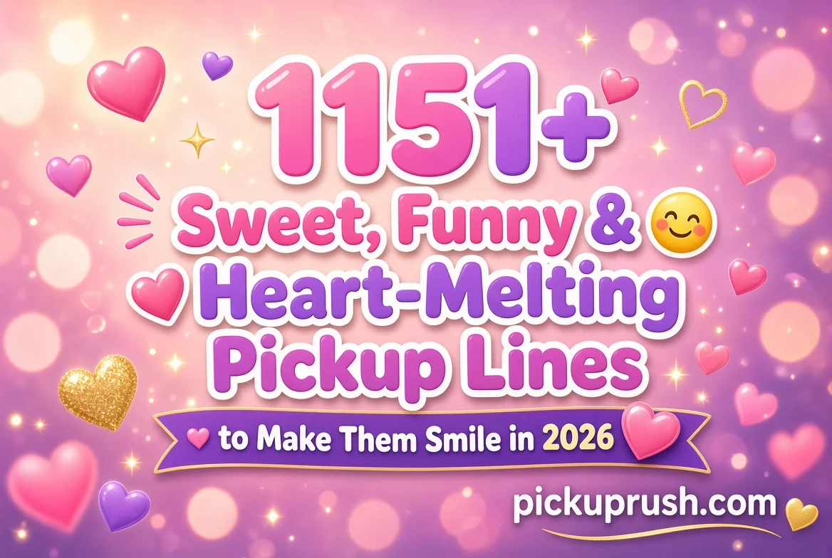 Sweet, Funny & Heart-Melting Pickup Lines