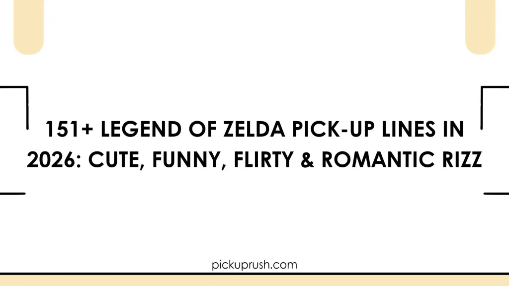 Legend of Zelda Pick-Up Lines