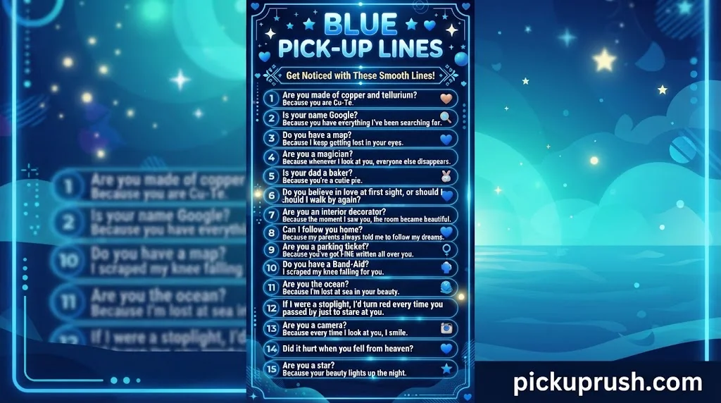 Blue Pick-Up Lines