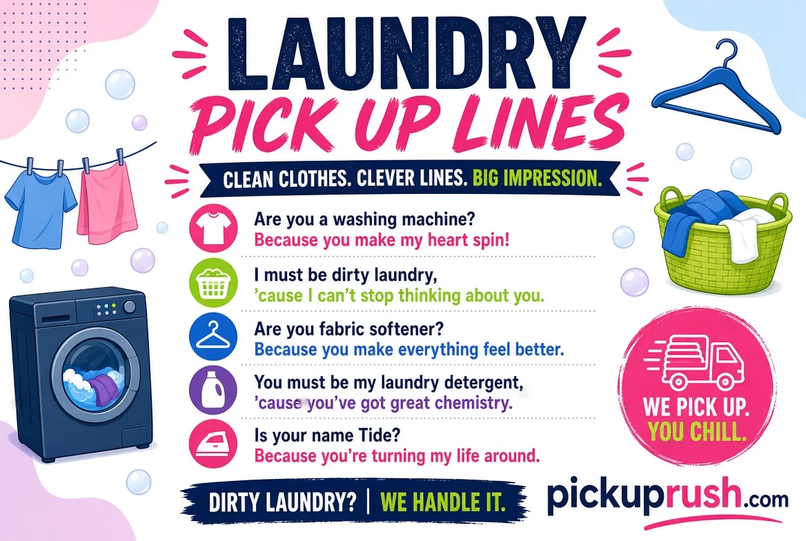 Laundry Pick Up Lines