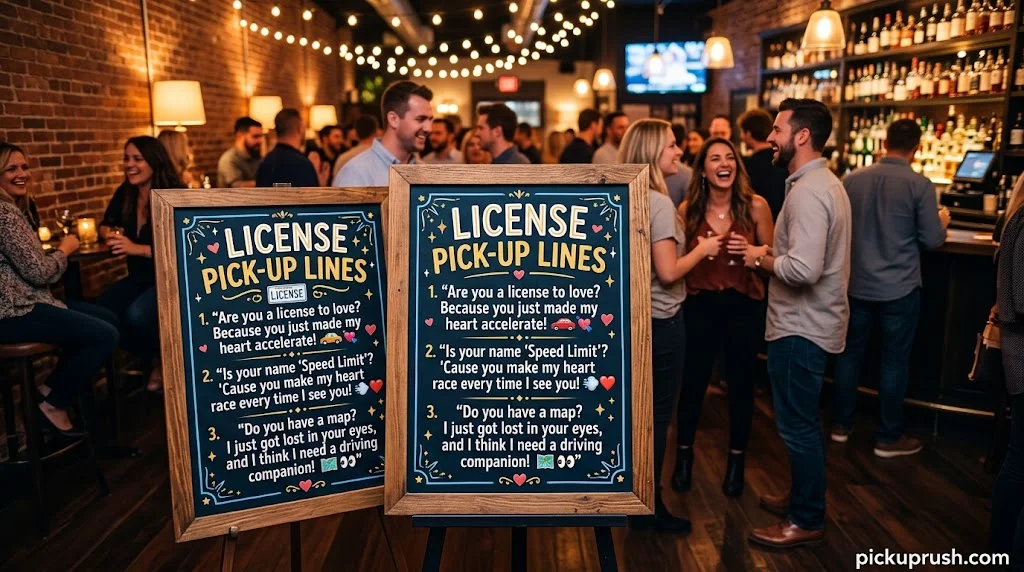 License Pick-Up Lines